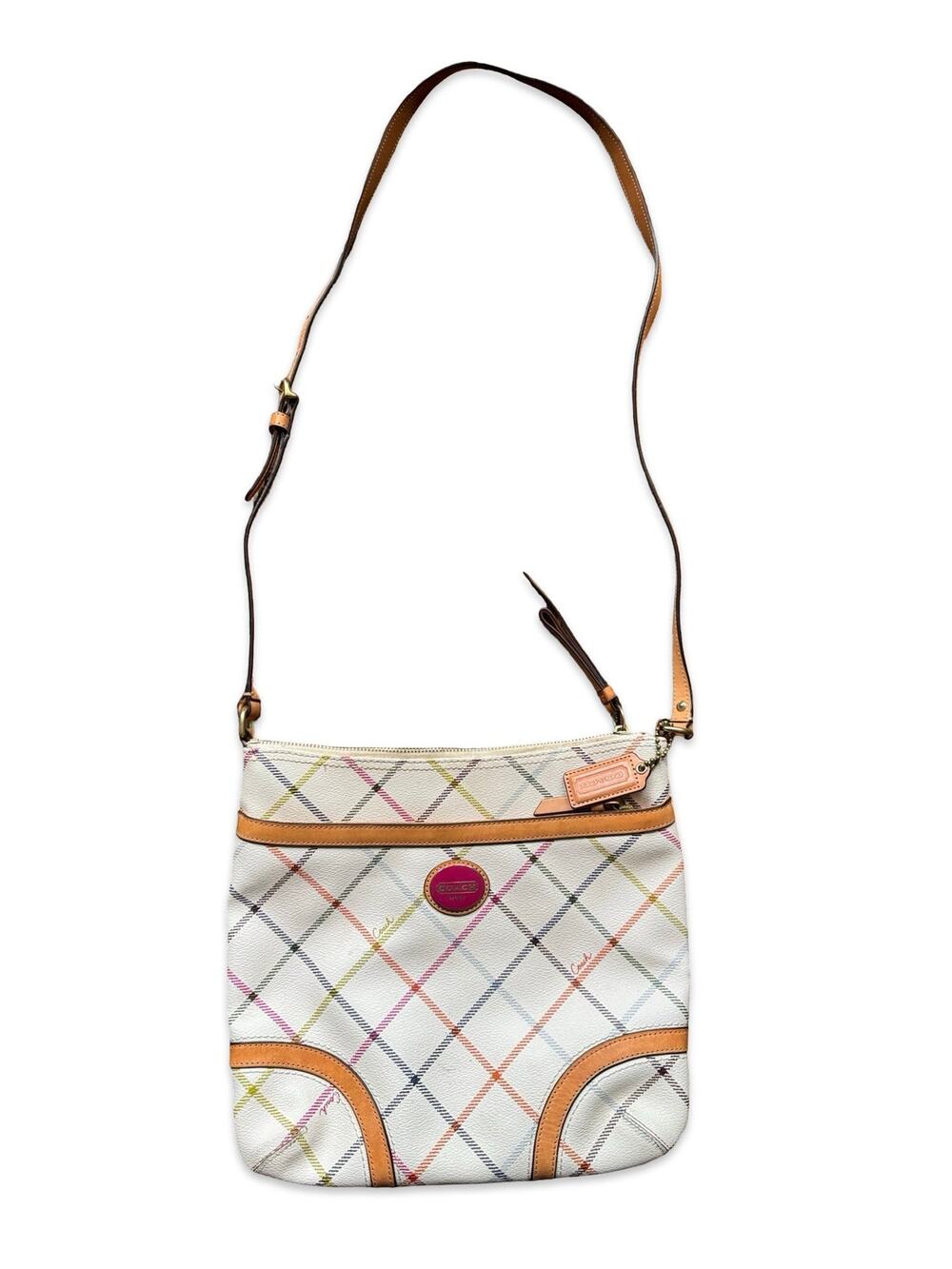 Vintage Coach Peyton Tattersail Bag A1326-f21904